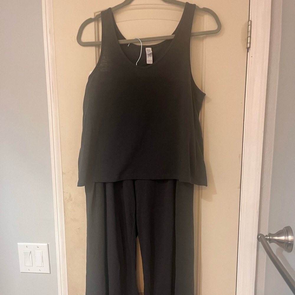 Dark Gray Pajama Set